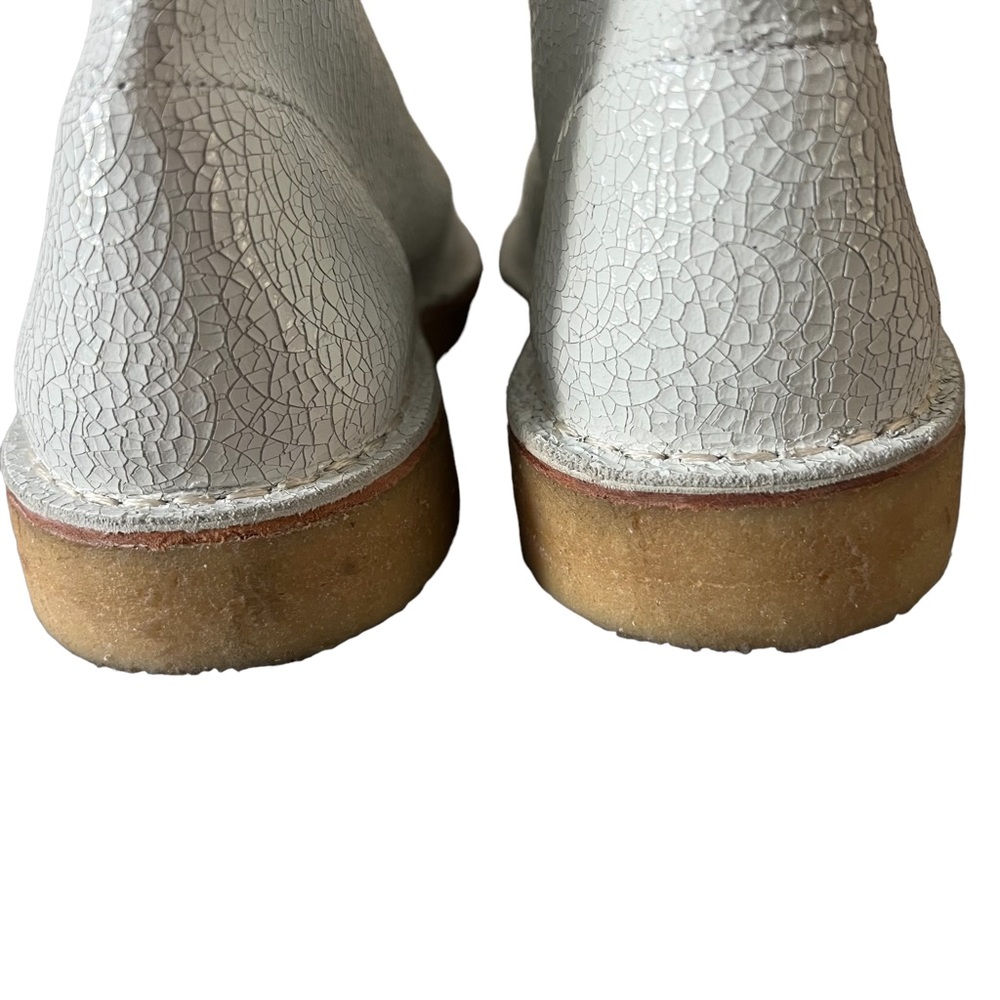 Tory Burch Bergen Leather Bootie Chukka White - Picture 4 of 9